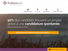 Tablet Screenshot of explorajob.fr